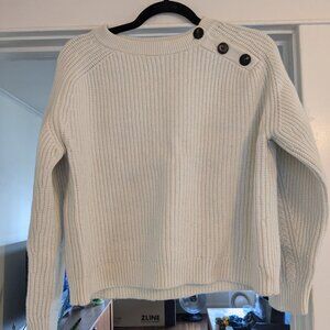 White Knit Sweater - Sezane